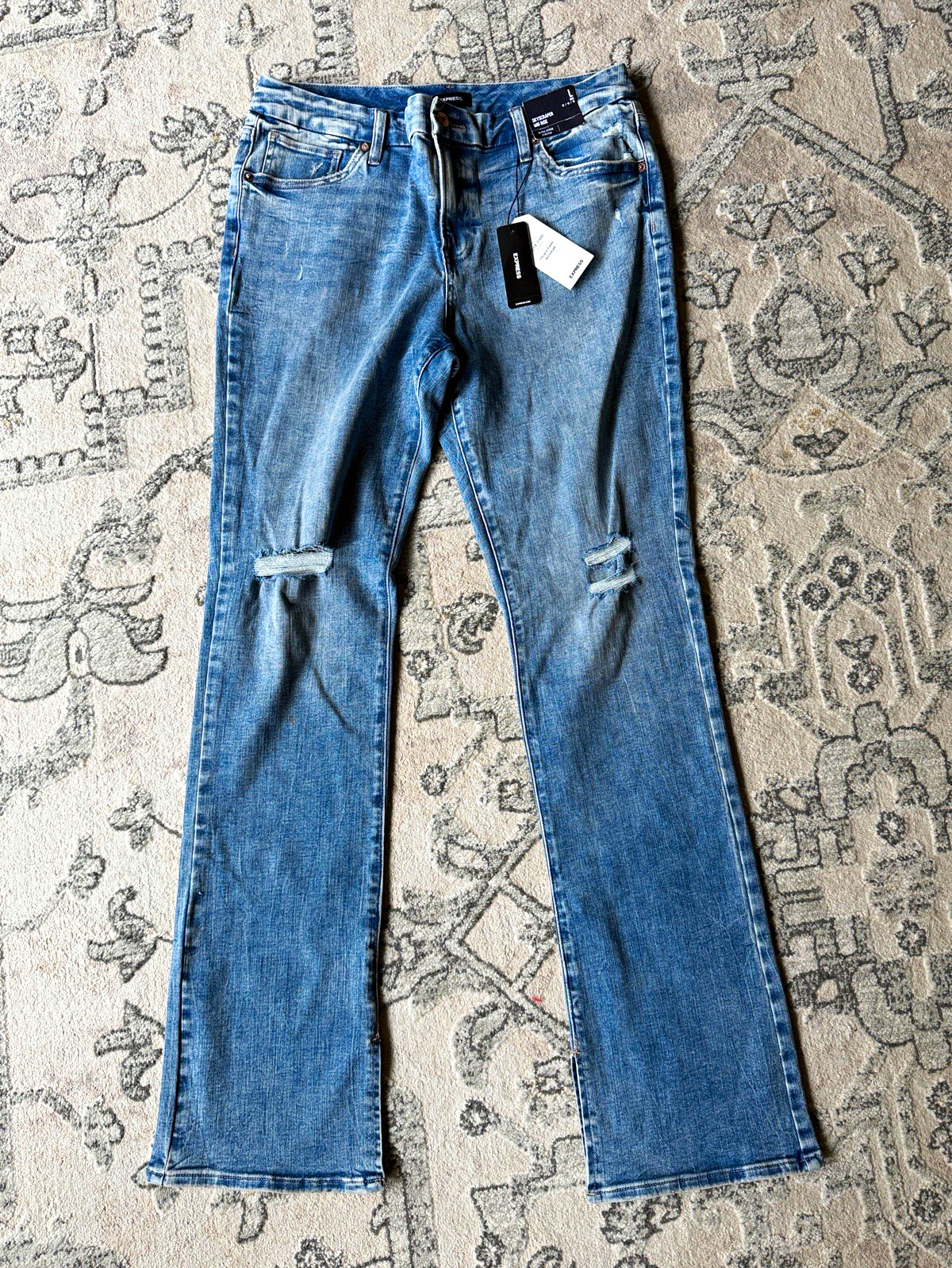 Express FlexX Skyscraper Jeans Womens Mid Rise Ultra Hyper Stretch Denim