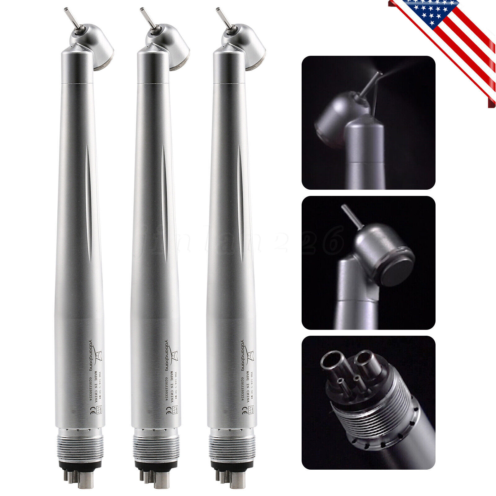 Yabang Dental 45 Degree Surgical High Speed Handpiece Push Button 4Hole 1-10 pcs