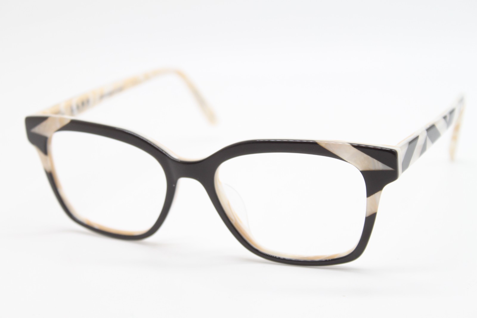 NEW L.A.M.B. LAMB LDUF105 BLACK PEARL GOLD AUTHENTIC EYEGLASSES 55-18
