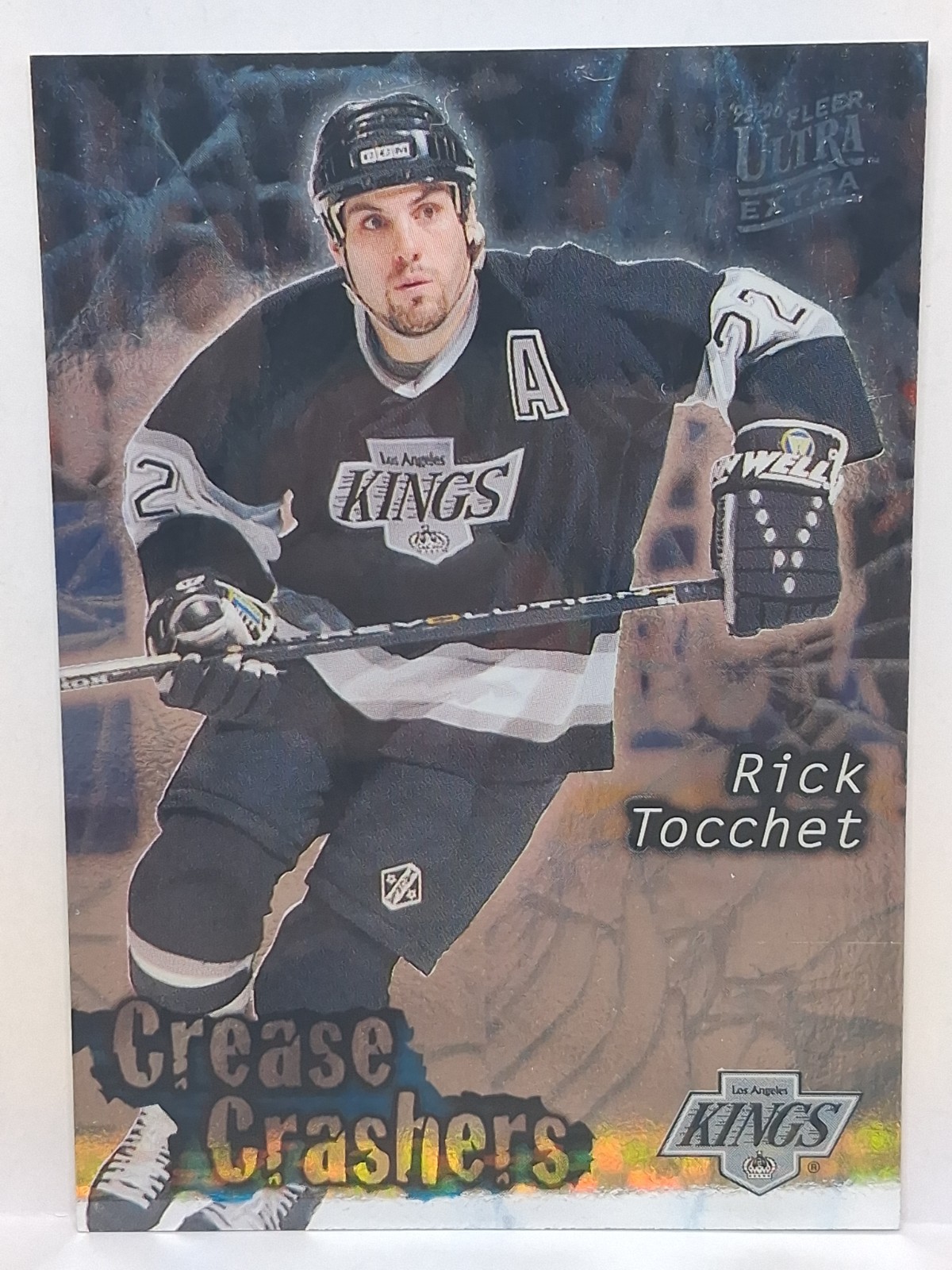 1995-96 Fleer Ultra Extra Crease Crashers #19 Rick Tocchet (P7)