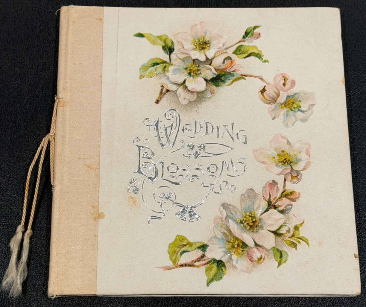1910 WEDDING BLOSSOMS Antique Marriage Book Whitehead Woelfel Portland Oregon