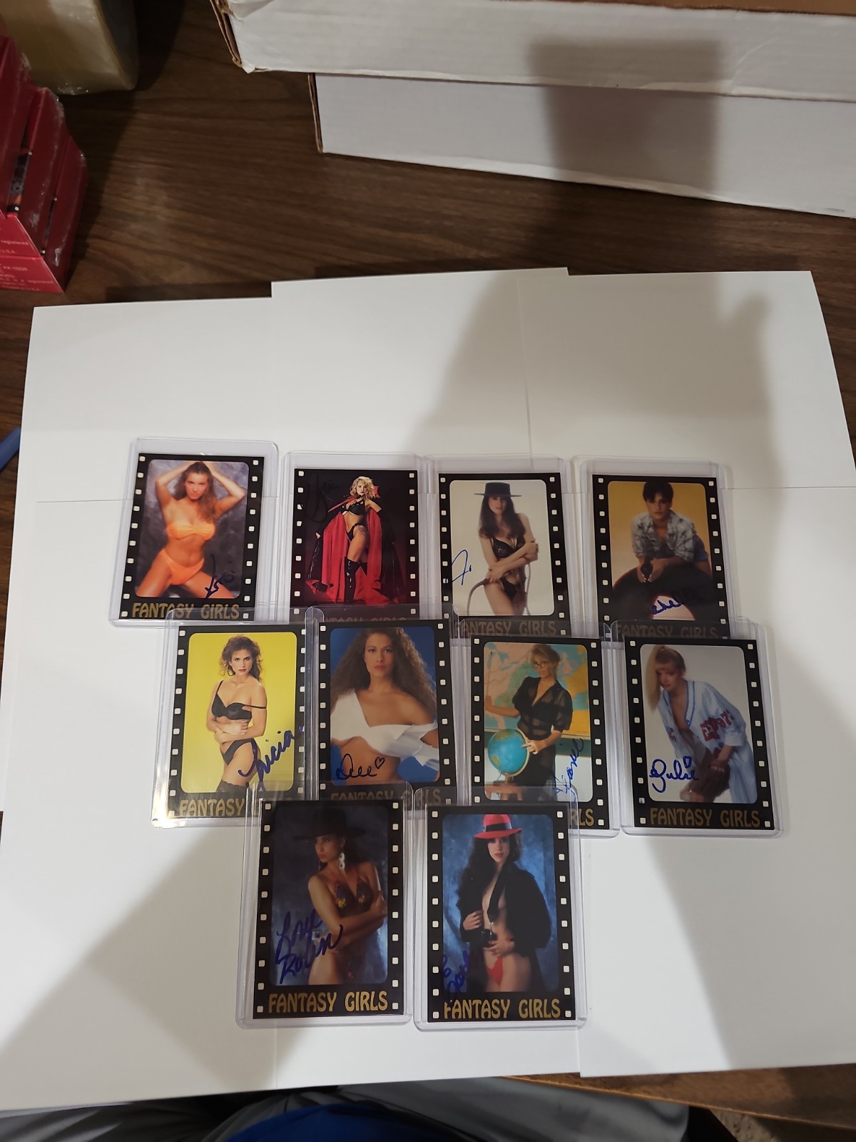 1993 Fantasy Girls Trading Card Autographed Lot Of 49 Cards One Of A Kind ●RARE●