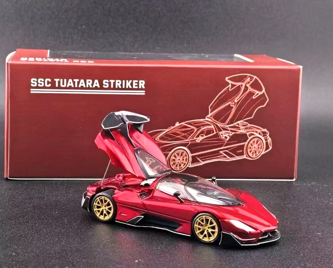 FW Fine Works 1/64 SSC Tuatara Striker Red Diecast Car Model