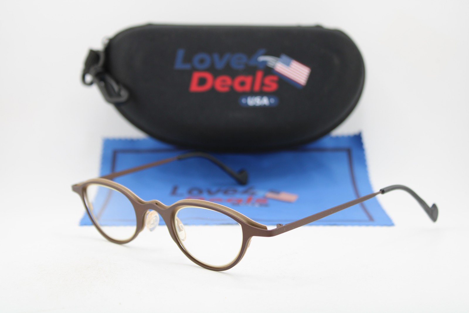 NEW THEO BELGIUM UNO 212 BROWN BLACK GUNMETAL AUTHENTIC EYEGLASSES 40-26 NEW THEO BELGIUM UNO 212 BROWN BLACK GUNMETAL AUTHENTIC EYEGLASSES 40-26