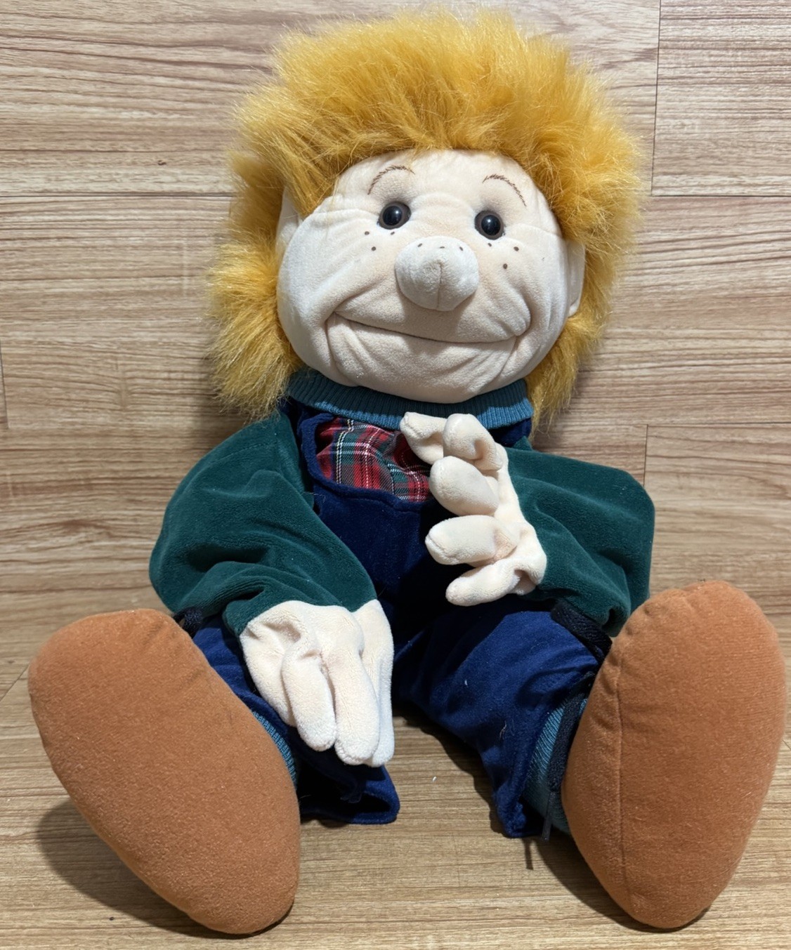Folktails Folkmanis Puppet Boy Large 27” Full Body Vintage Retired Furry Folk Folktails Folkmanis Puppet Boy Large 27” Full Body Vintage Retired Furry Folk