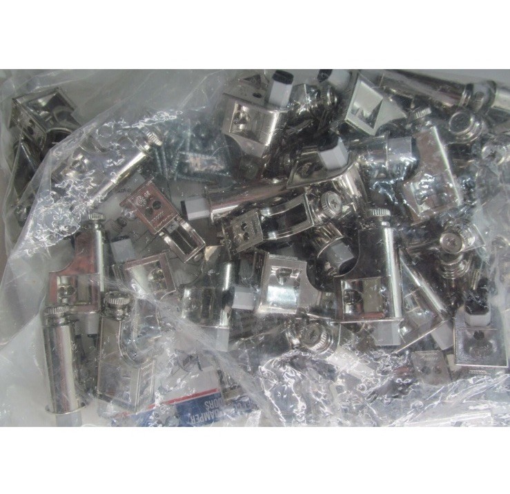 60 - PACK ROK HARWARE SCD103 SOFT CLOSE DAMPER W/SCREWS FOR CABINET DOORS NICKEL