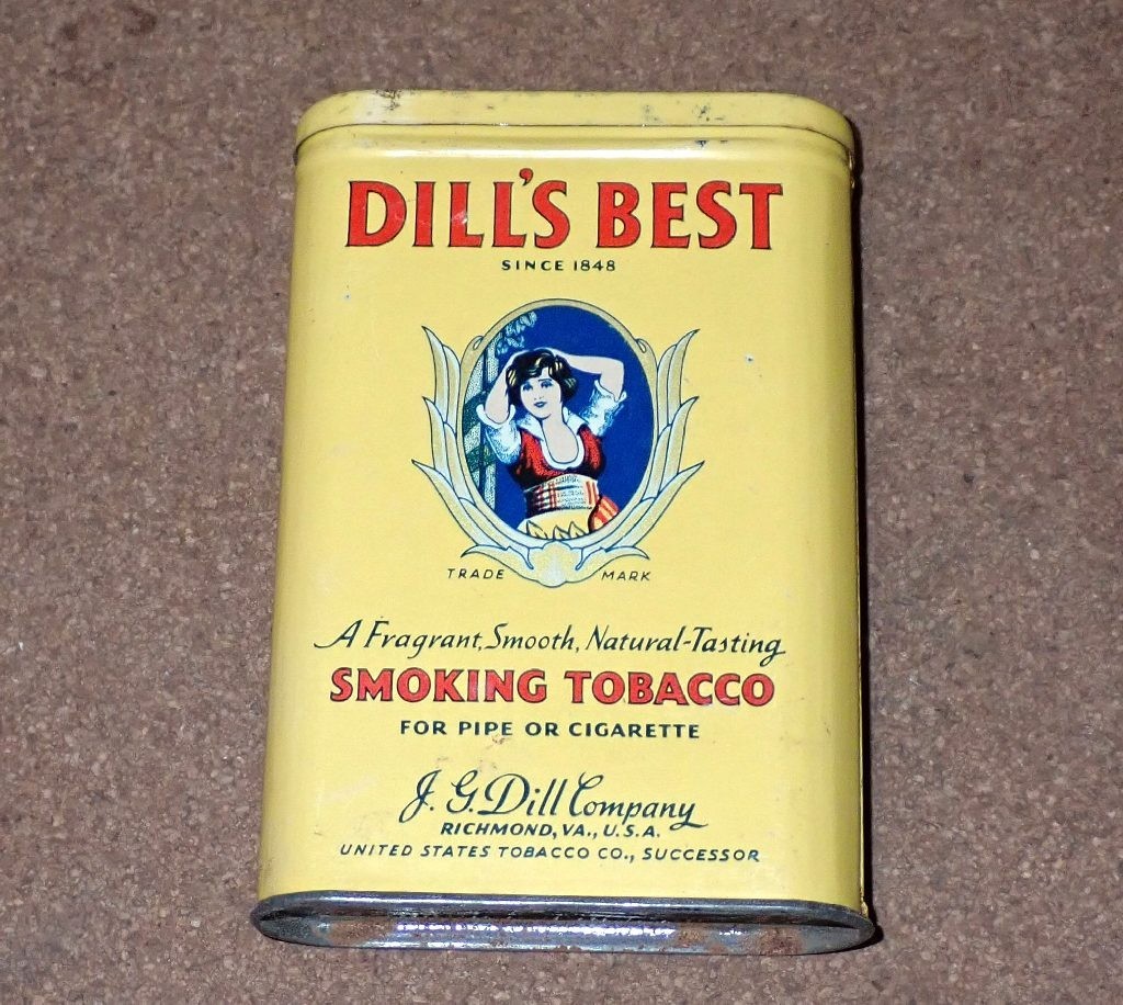 Vintage Dills Tobacco Tin Vintage Dills Tobacco Tin