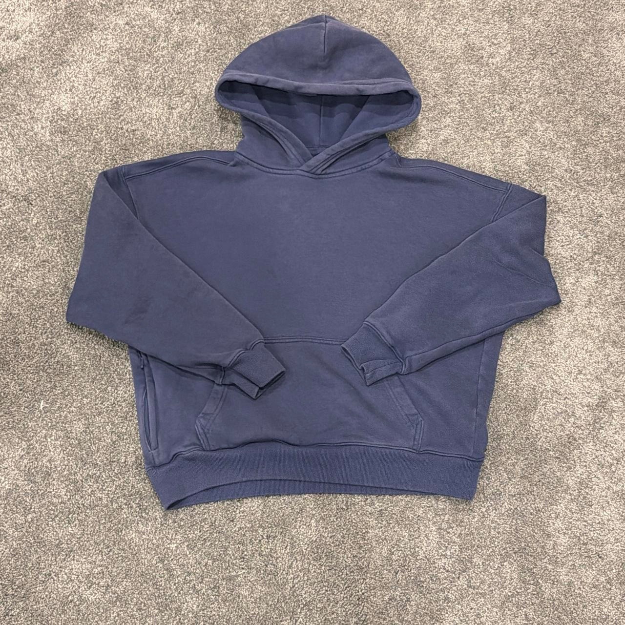 Hollister Boxy Crop Hoodie Navy Size Small Hollister Boxy Crop Hoodie Navy Size Small