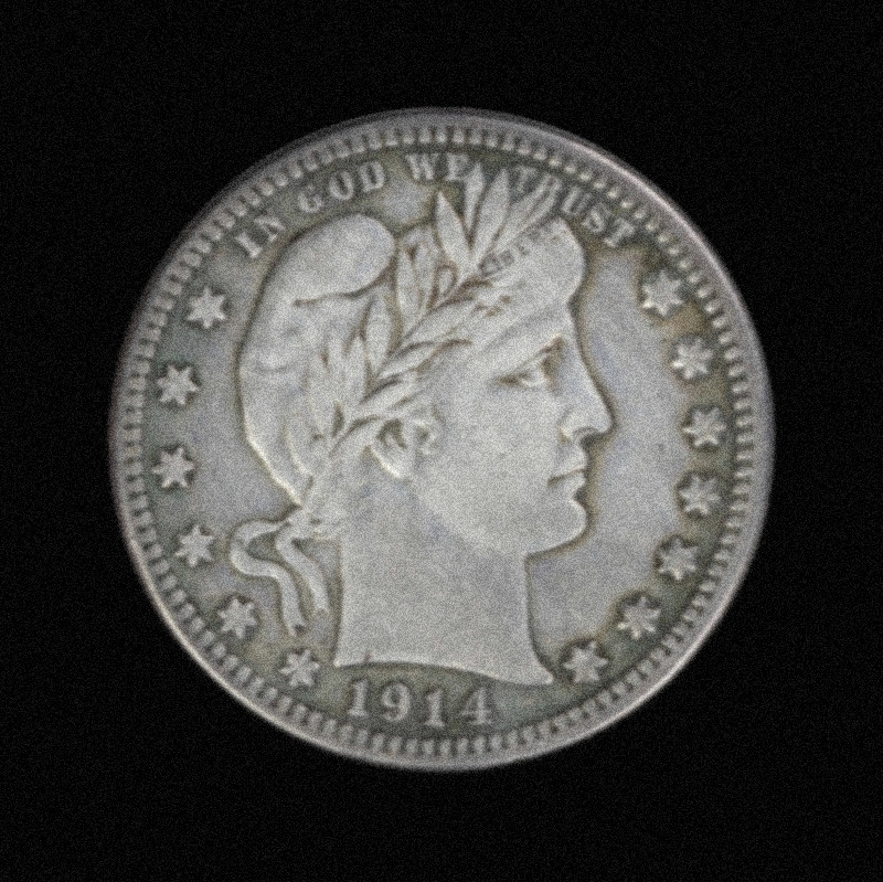 1914-S Barber Liberty Head Quarter As shown in the figure - Very Fine Condition
