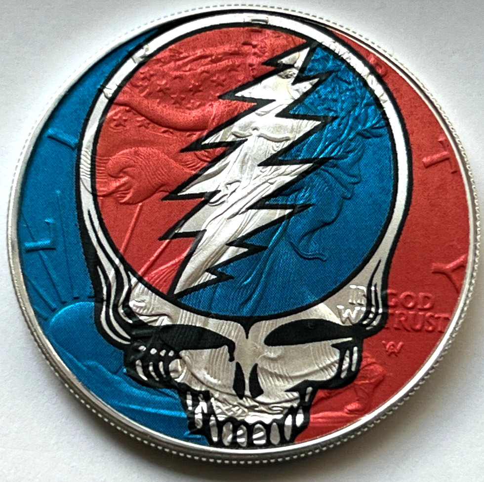 Grateful Dead American Silver Eagle 1oz. .999 Silver Dollar Limited Edition Coin Grateful Dead American Silver Eagle 1oz. .999 Silver Dollar Limited Edition Coin