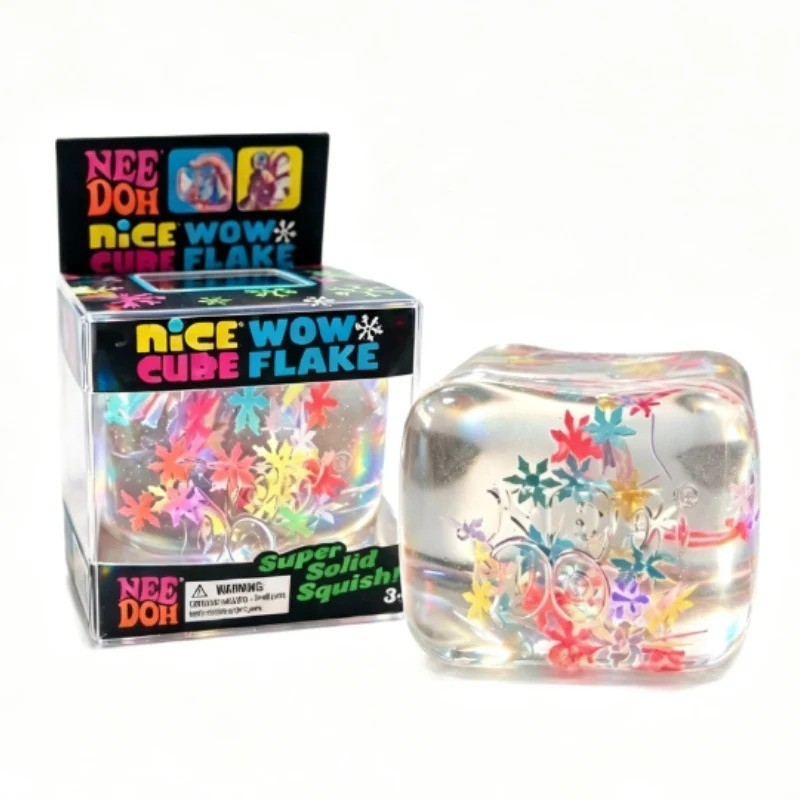 Needoh Nice Cube Sensory Fidget Toy Stress Relief Squishy Cube for Focus ADHD US