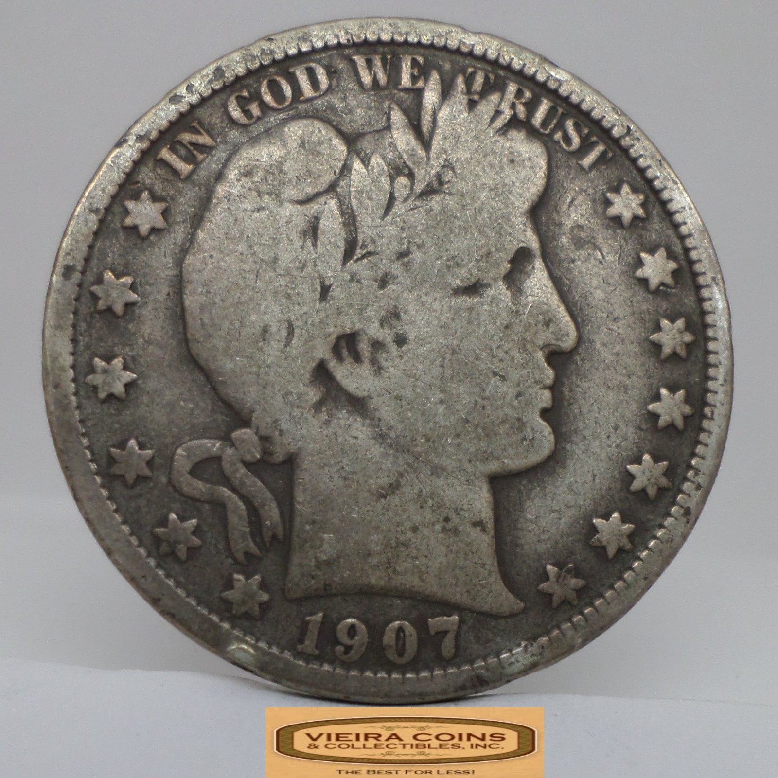 1907-D Barber Silver Half Dollar - #C62753NQ