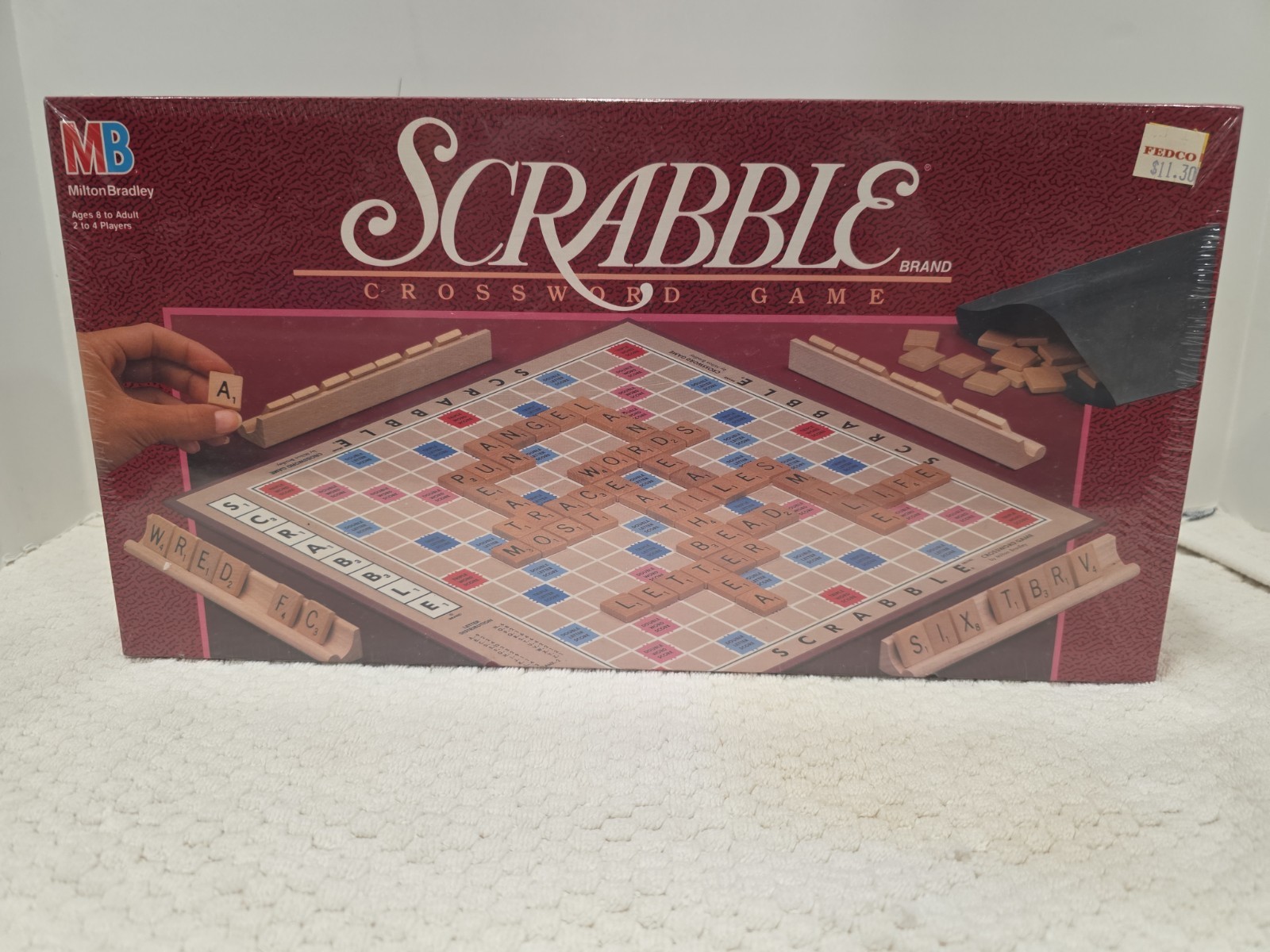 Vintage Scrabble - 1989 Edition - New & Sealed - Milton Bradley Board Game Vintage Scrabble - 1989 Edition - New & Sealed - Milton Bradley Board Game