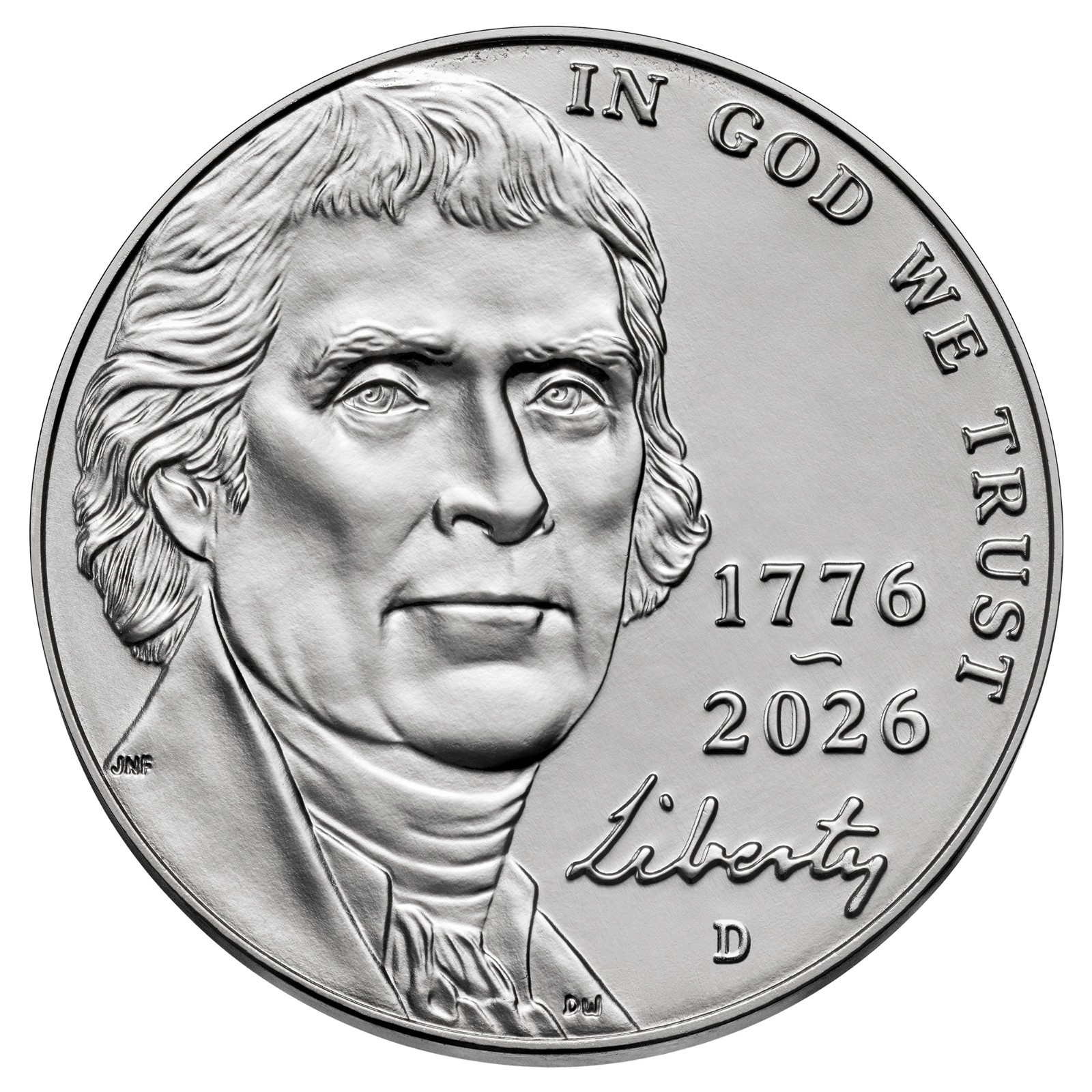 2026-D Jefferson Nickel, Semiquincentennial 2026-D Jefferson Nickel, Semiquincentennial