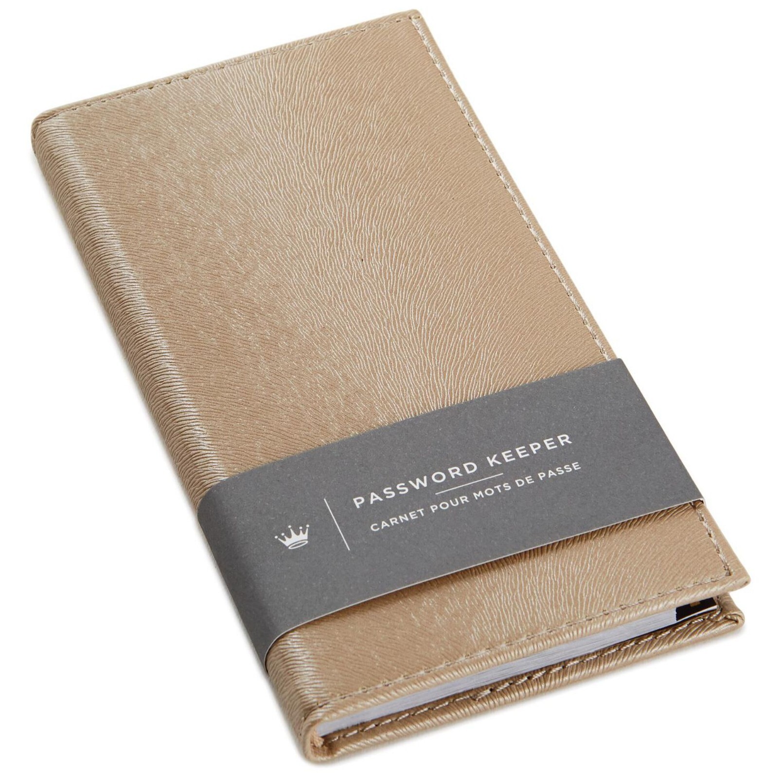 Hallmark Beautiful Textured Taupe Password Keeper, 3.25\ Hallmark Beautiful Textured Taupe Password Keeper, 3.25\