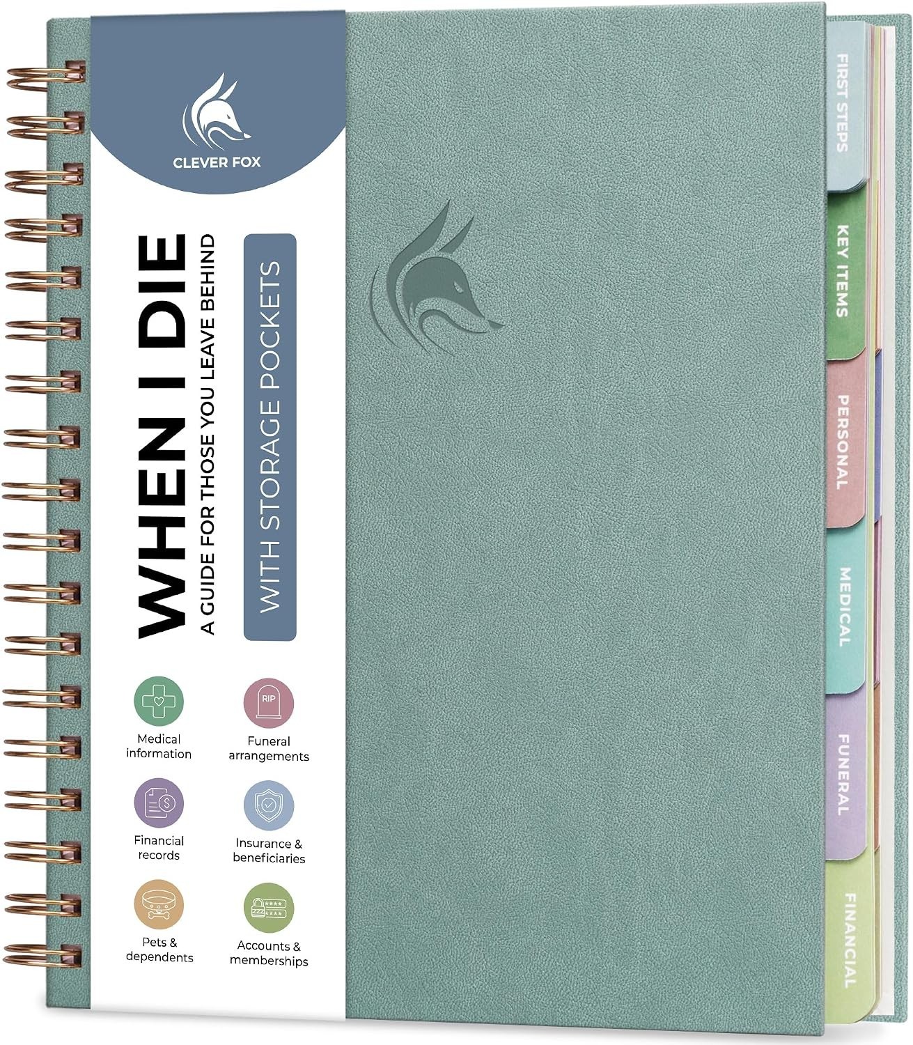 When I Die Organizer Binder Planner, Folders, 8.5X9.5 Blue Surf | Final Chapter When I Die Organizer Binder Planner, Folders, 8.5X9.5 Blue Surf | Final Chapter