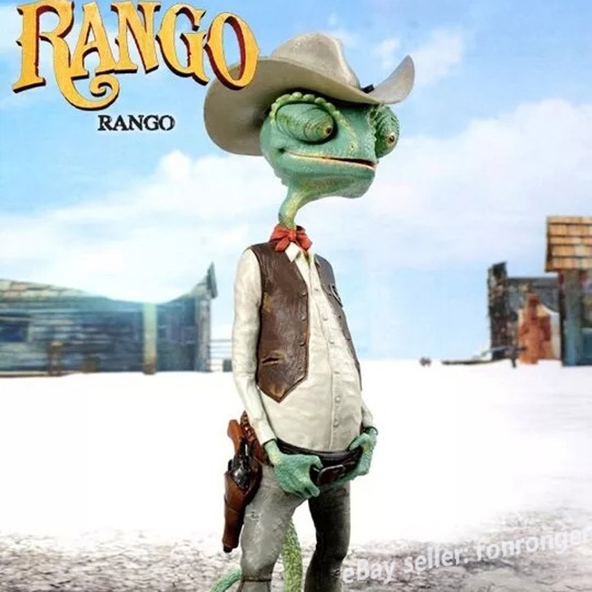 Hottoys Rango Lizard Figure, Authentic Collectible, Rare Japanese Edition