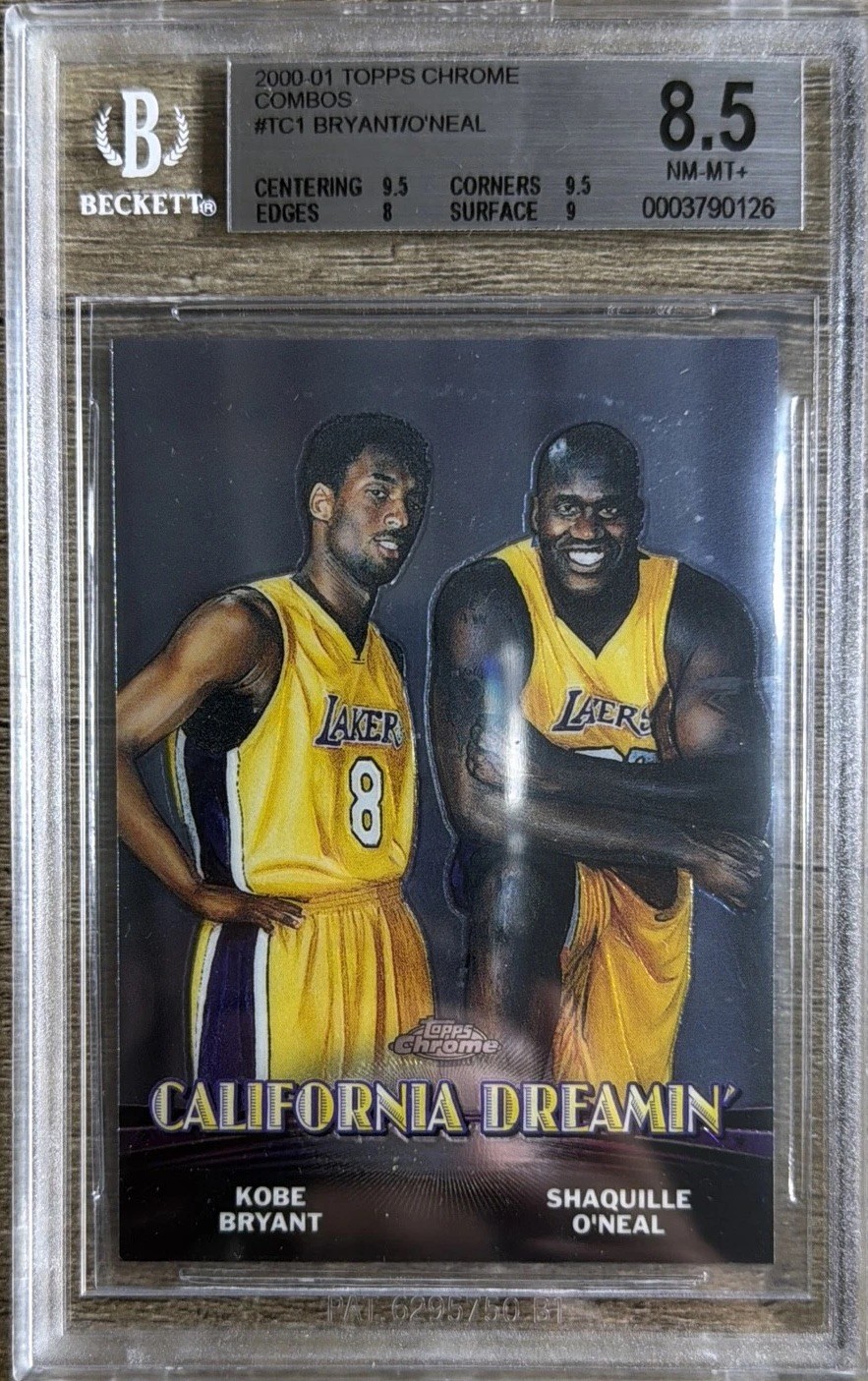 2000-01 Topps Chrome - Combos Kobe Bryant, Shaquille O\'Neal #TC1