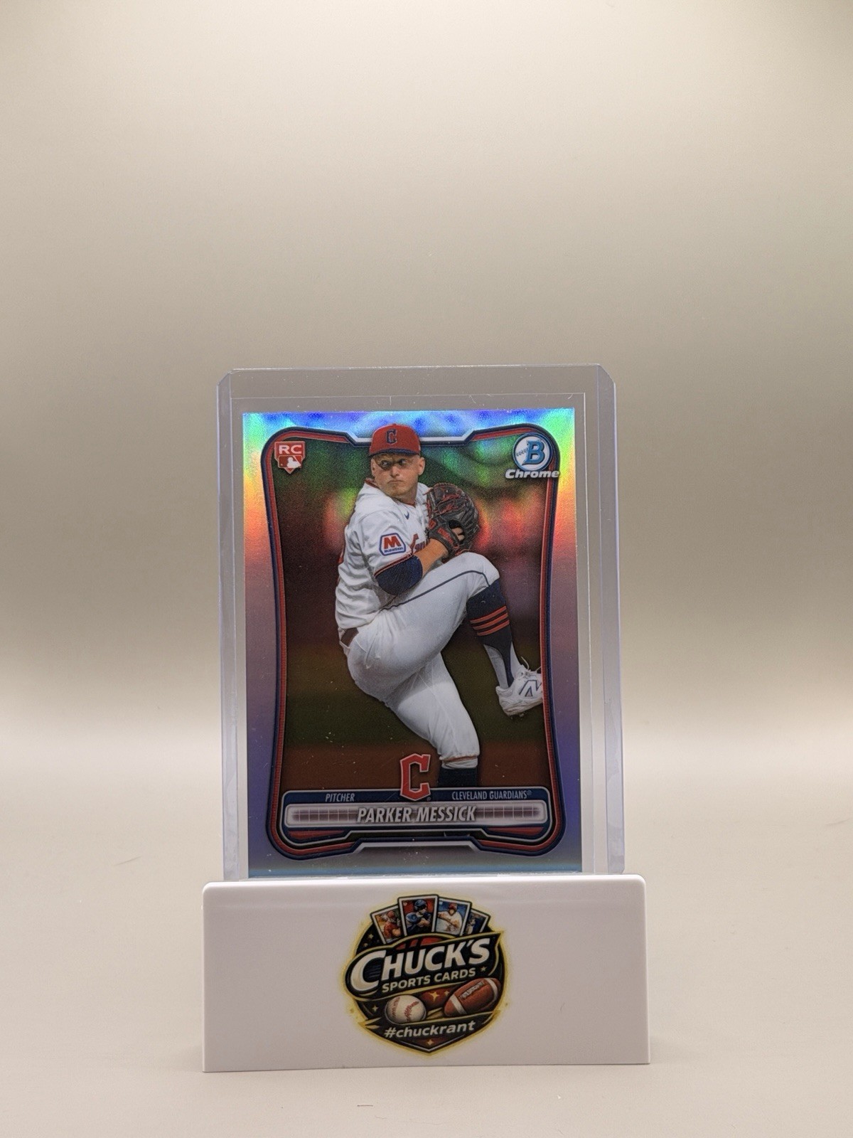 2026 Bowman Chrome Red RC PARKER MESSICK Refractor 3 Guardians