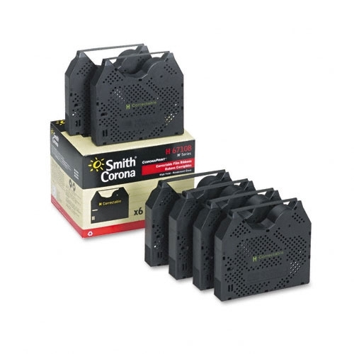 Smith Corona SL 460 Typewriter Ribbons - SMC SL460 Cartridges (6 Pack)