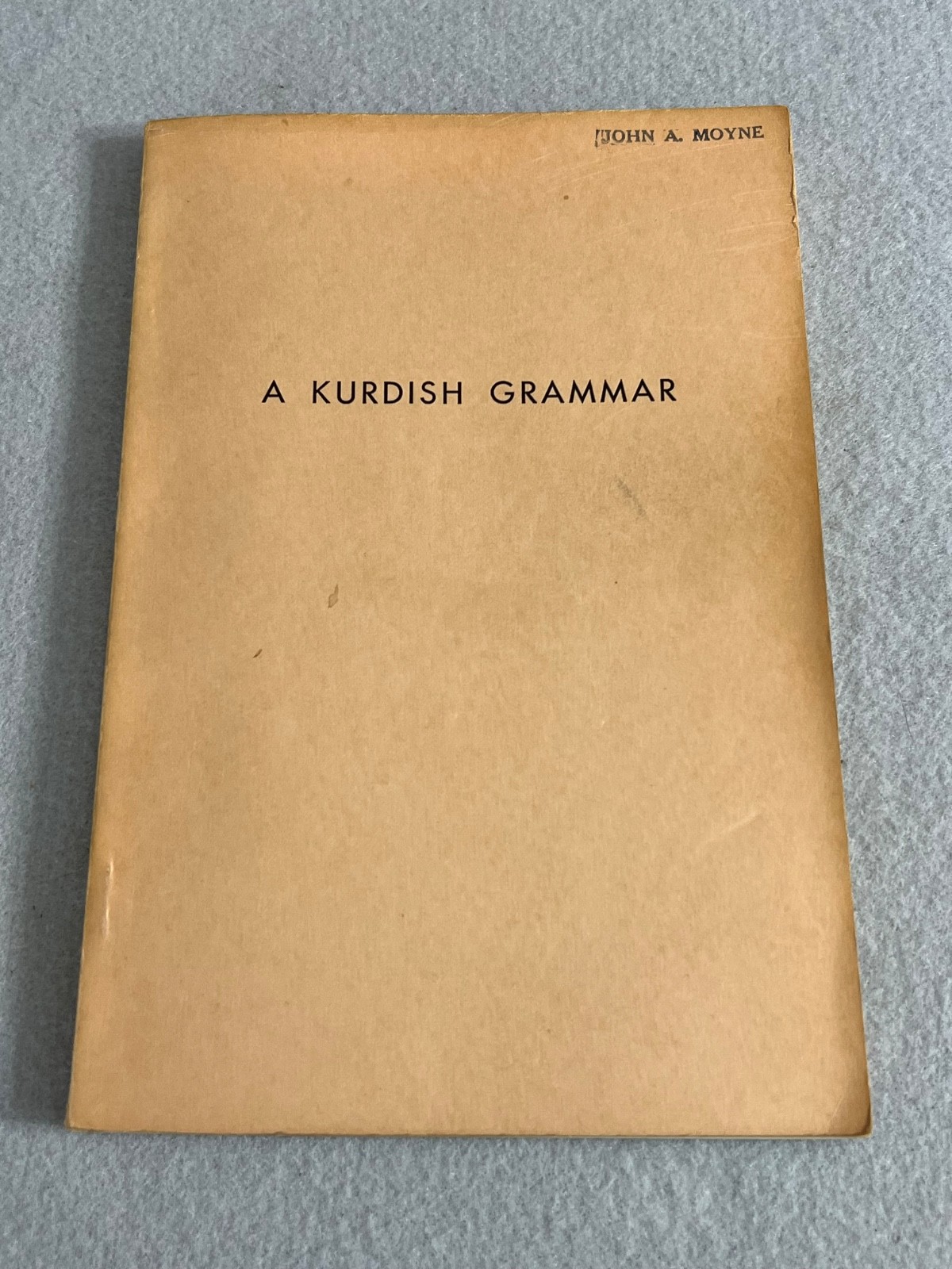 Antique Kurdish Kurd Language Book A Kurdish Grammar McCarus 1st Edition 1958