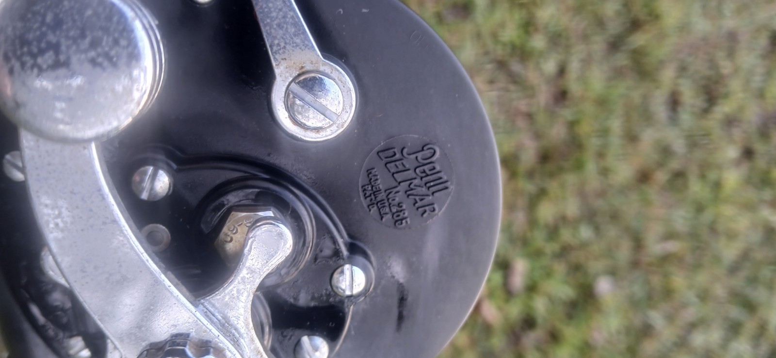 Vintage Rod&Reel combo Pinn DELMAR#285 Fishing Reel With SOUTH BEND CATFISH Pole Vintage Rod&Reel combo Pinn DELMAR#285 Fishing Reel With SOUTH BEND CATFISH Pole