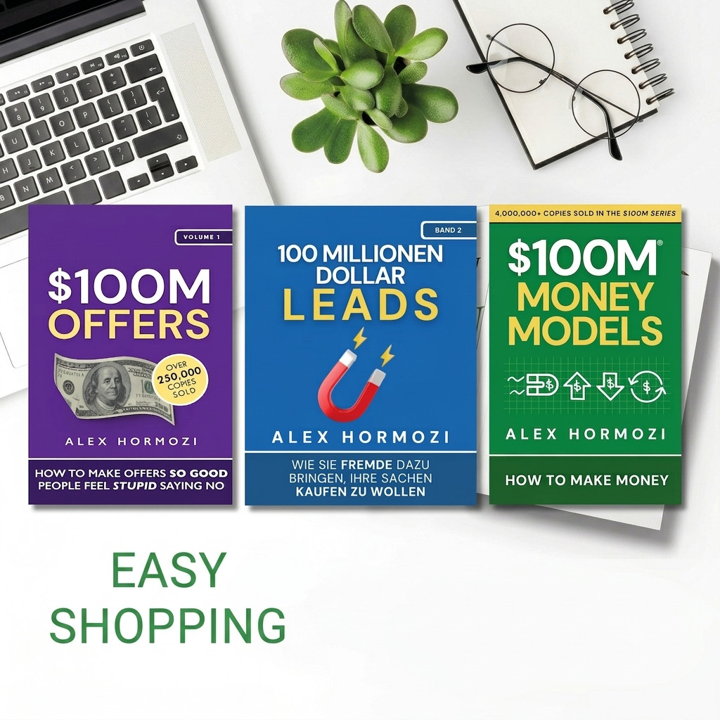 3 BOOK SET $100M Money Models+ $100M Offers+$100M Leads PAPERBACK USA ITEM