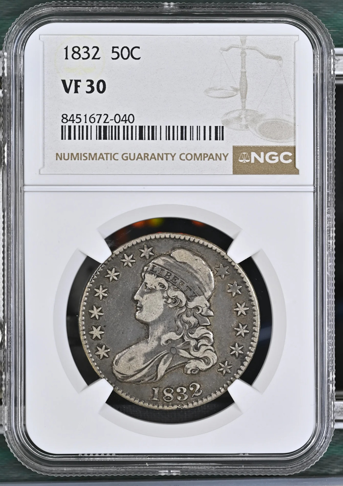 1832 Capped Bust Half Dollars NGC VF-30