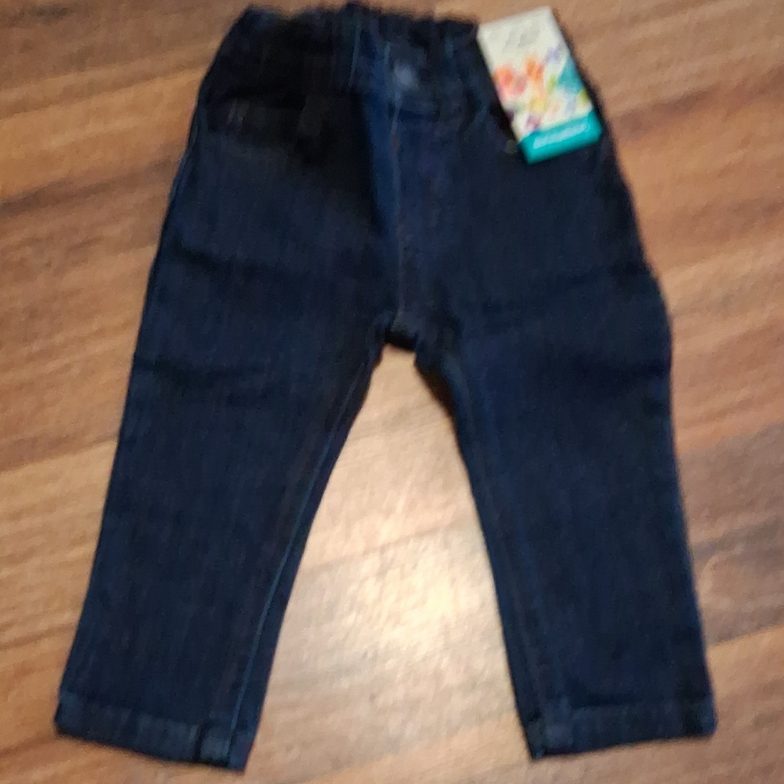 Wonder Nation Unisex Baby/Toddler Pull-On Elastic Waist Denim Jeans Blue 12M