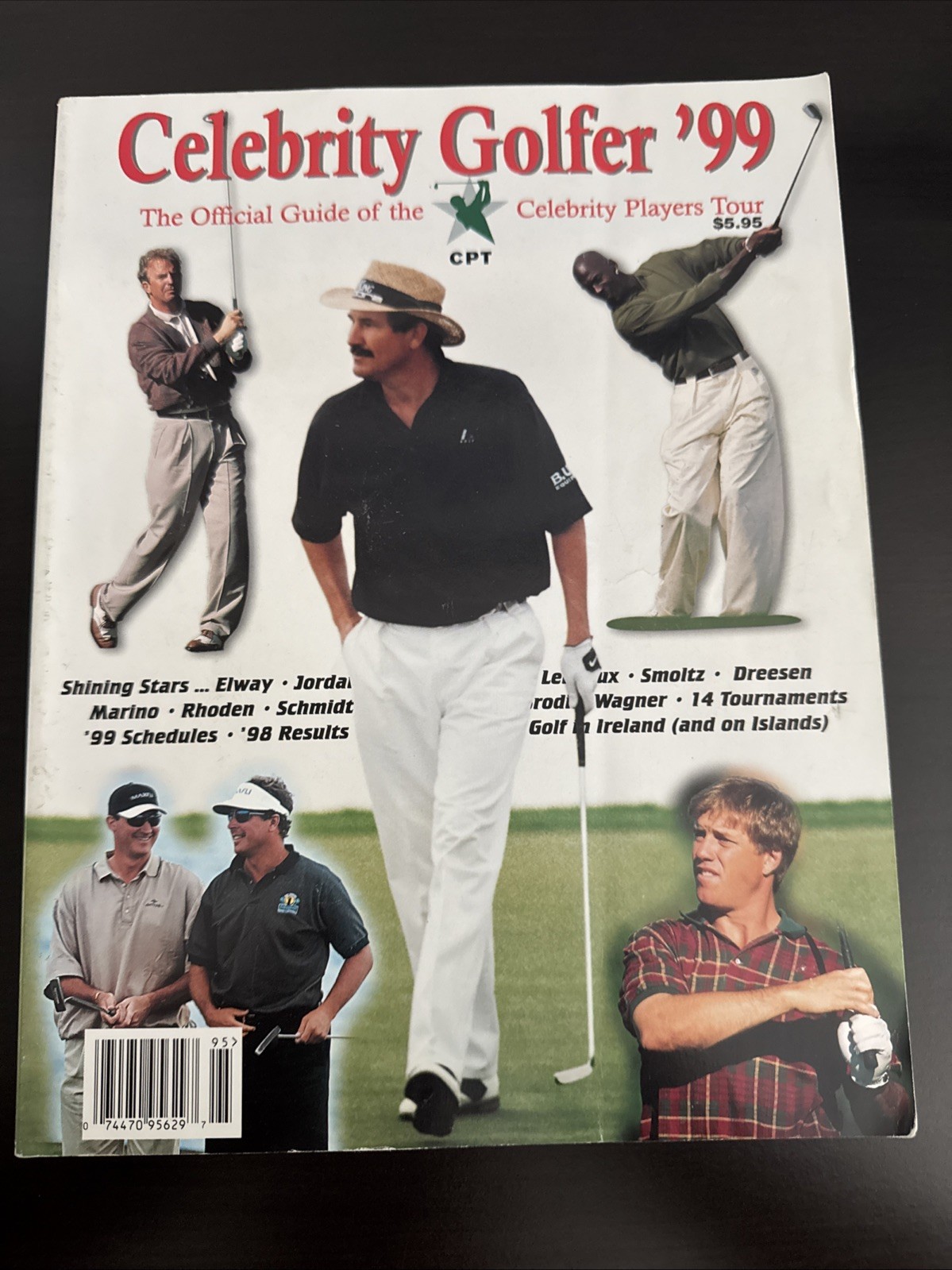Celebrity Golfer 1999 Official Guide With 42 Autographs Mike Schmidt