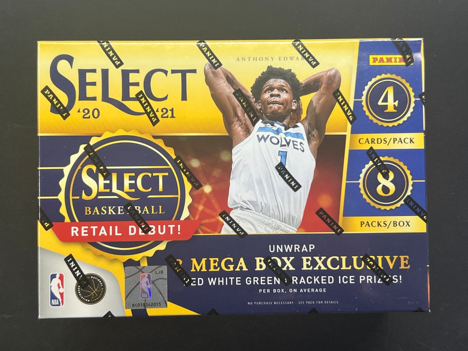 2020-21 Panini Select NBA Basketball Mega Box Factory Sealed 2020-21 Panini Select NBA Basketball Mega Box Factory Sealed