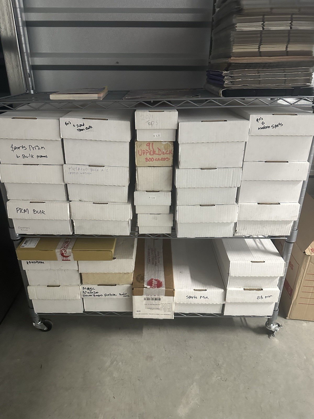 Huge sportscards collection storage unit find Over 2 million cards Huge sportscards collection storage unit find Over 2 million cards