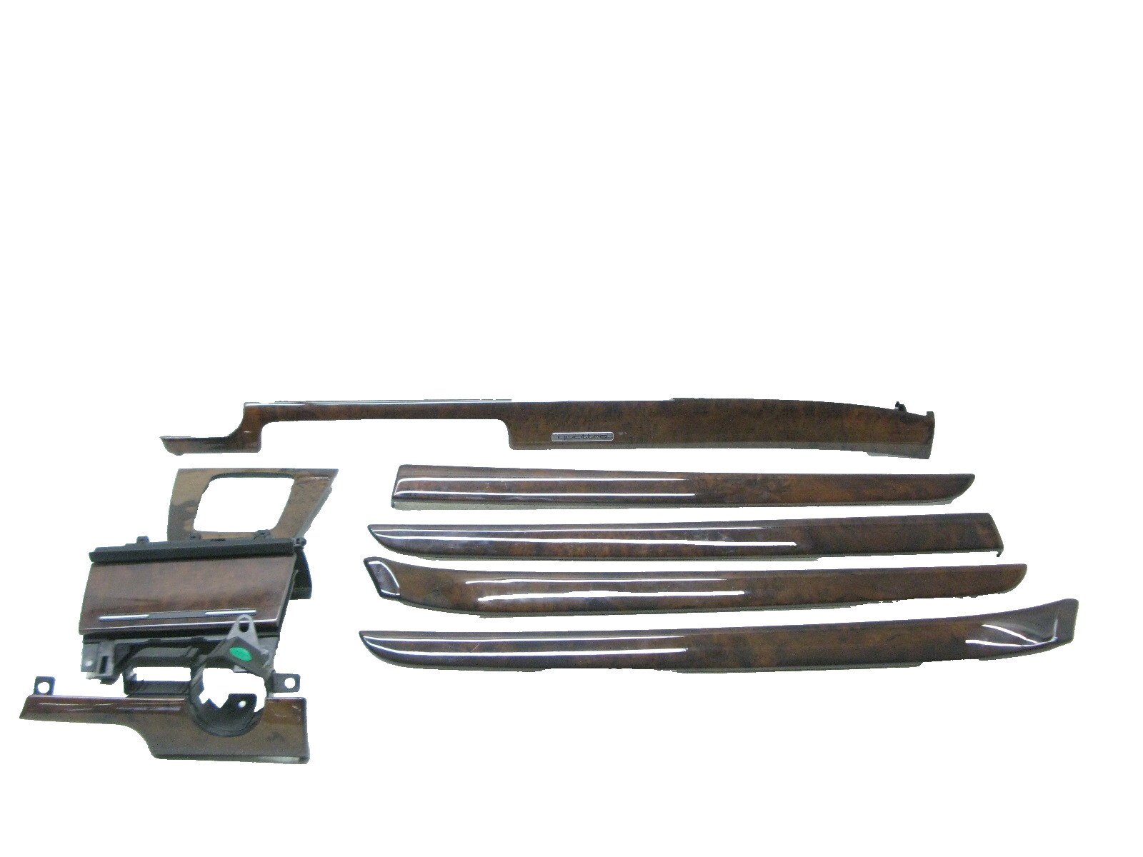 04-08 AUDI B7 A4 SEDAN WOOD INTERIOR DOOR DASH TRIM MOLDING KIT OEM 112822B