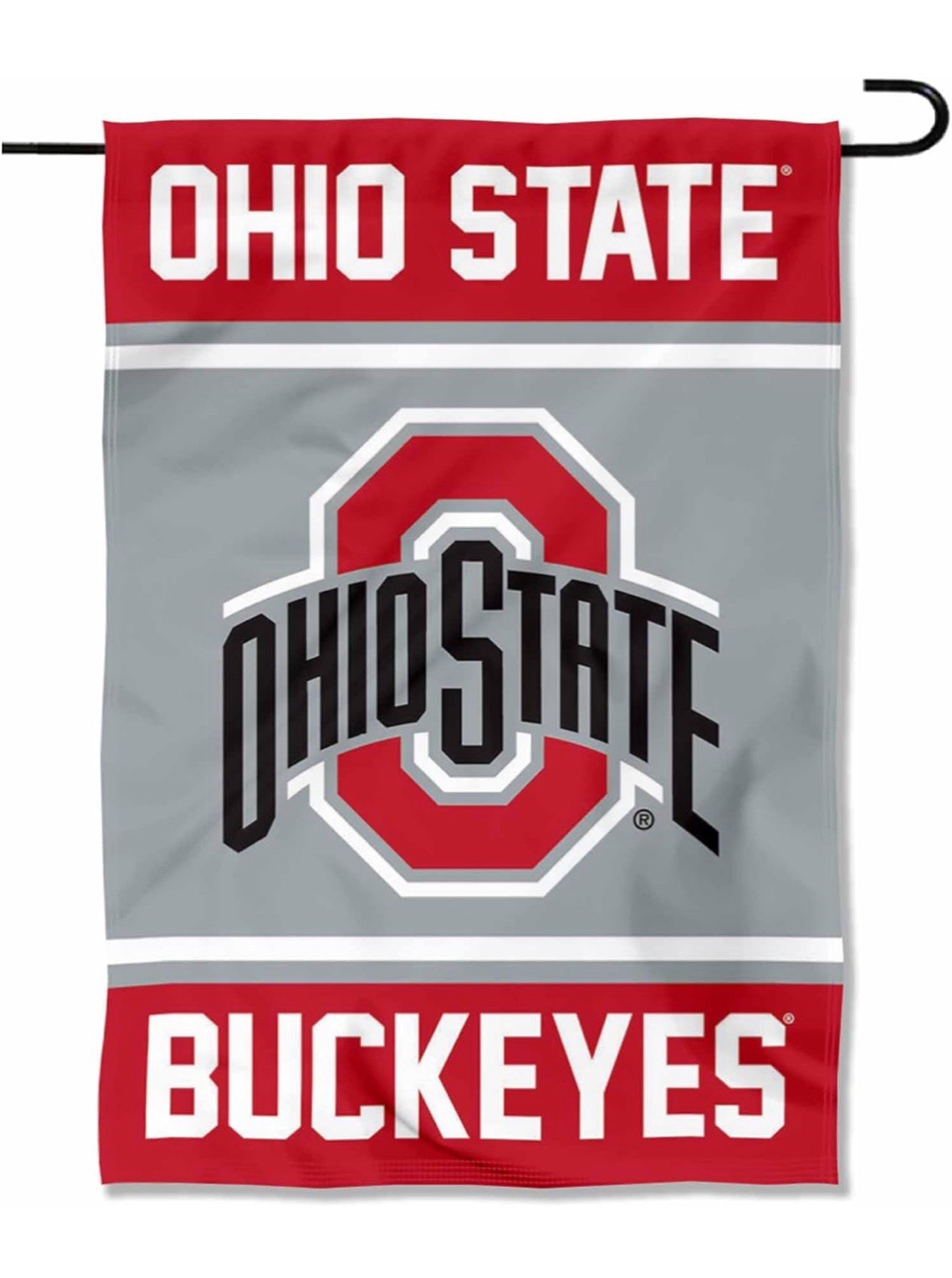 Ohio State Buckeyes GARDEN FLAG 12” X 18” Ohio State Premium Yard Flag