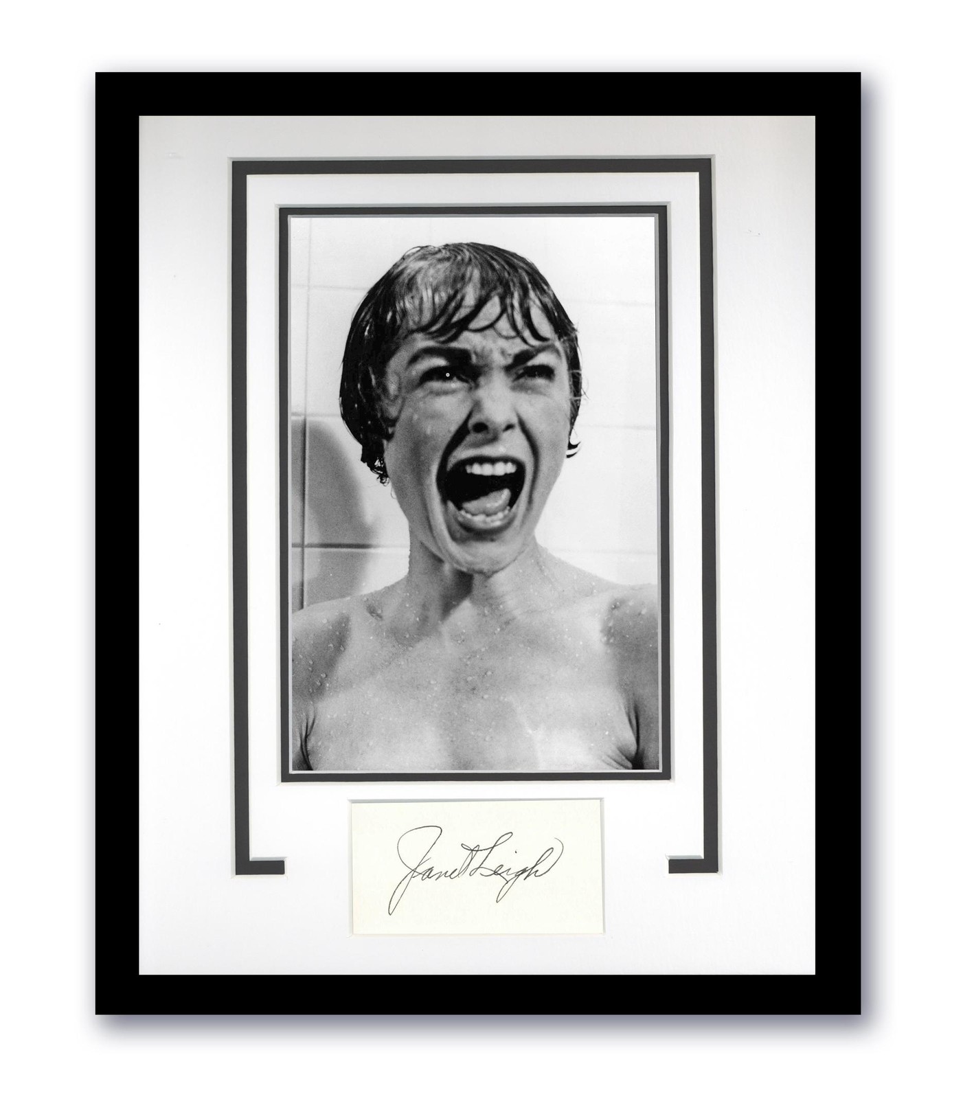 Psycho Janet Leigh Autographed Signed 11x14 Framed Photo Hitchcock Horror ACOA