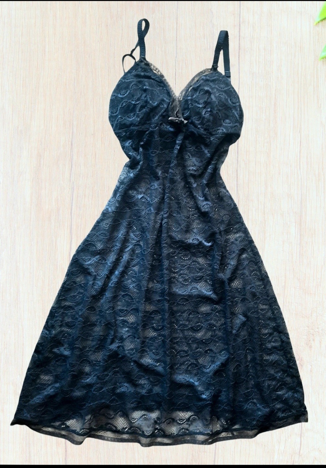 Vintage Esprit Black Lace Layering Piece – Y2K Grunge, Size UK 38 / US L Coquett