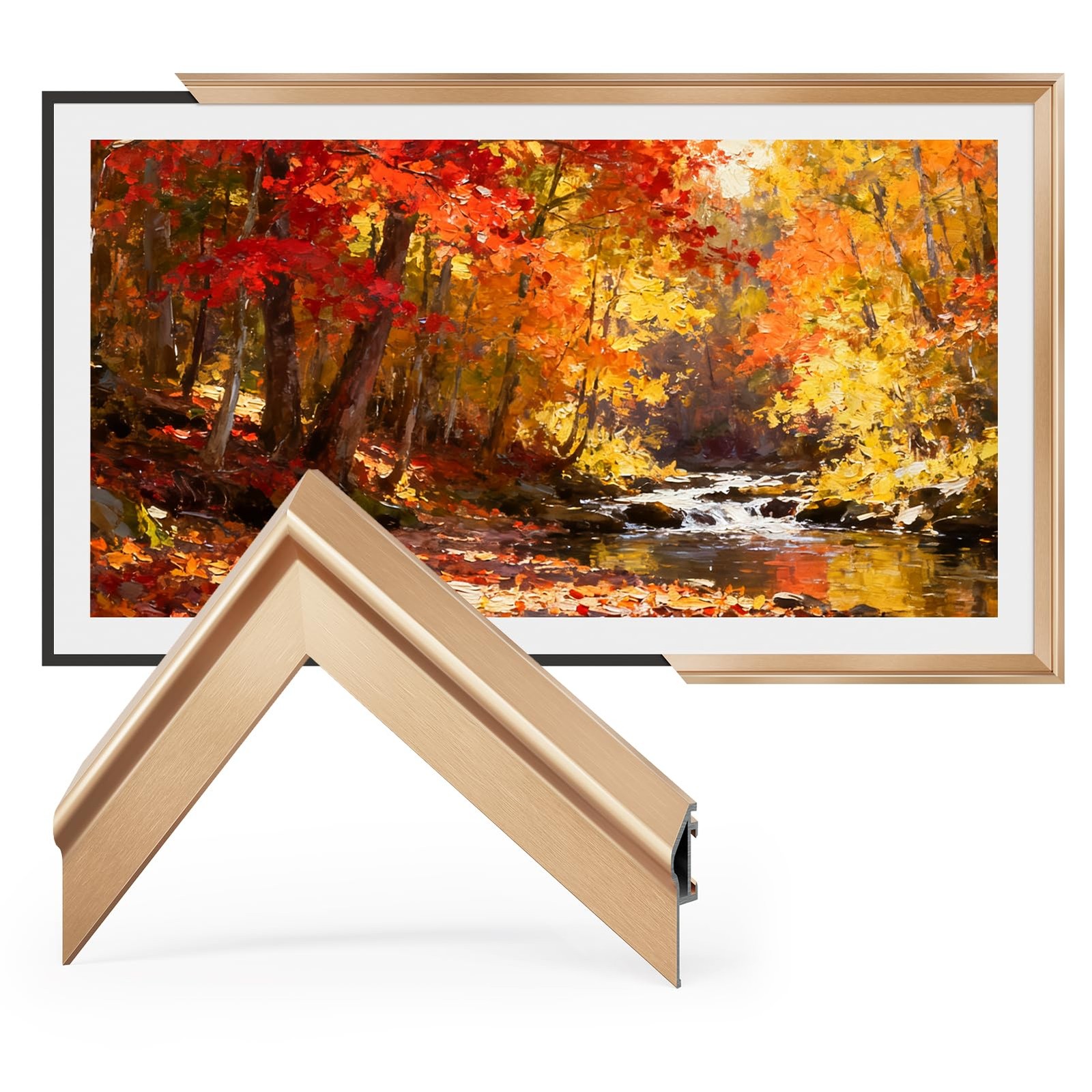 TV Frames 65” Deco Alloy Bezel Only for Samsung The Frame TV and Pro TVs (Fit...