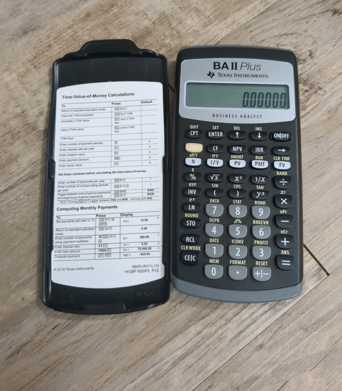 Texas Instruments BA II Plus Professional Business Analyst Financial Calculator