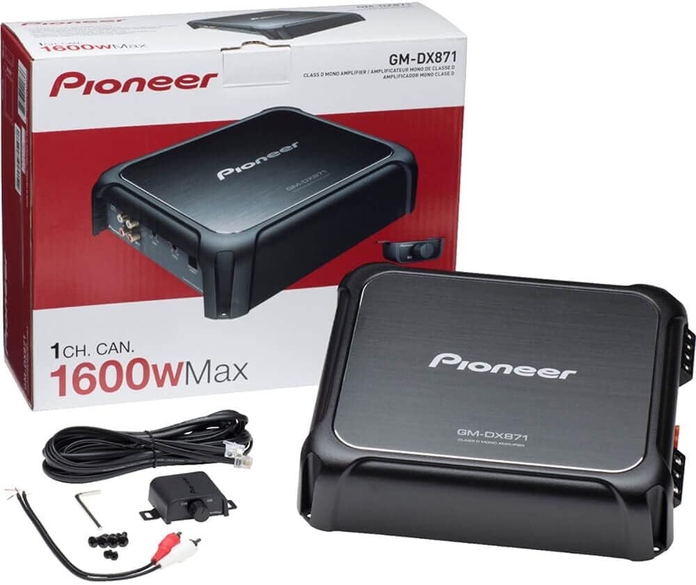 PIONEER GM-DX871 MONOBLOCK 1600W SUBWOOFERS SPEAKERS BASS CLASS D AMPLIFIER