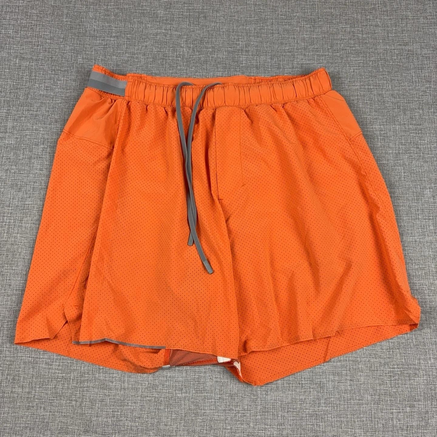 Lululemon Surge Shorts Mens L Orange 6\