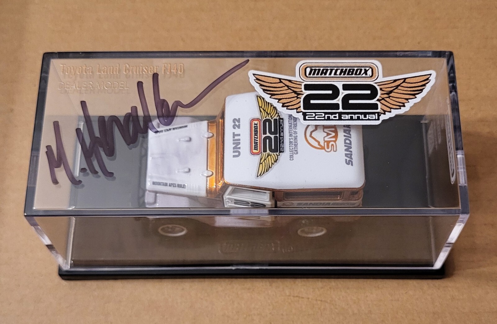 🔥2024 Matchbox Annual Convention Car Toyota Landcruiser FJ40 Artist Signed