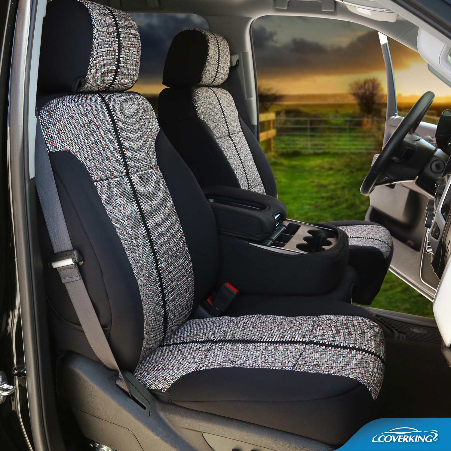 Coverking Saddle Blanket Front Seat Covers for Honda Pilot - Made to Order