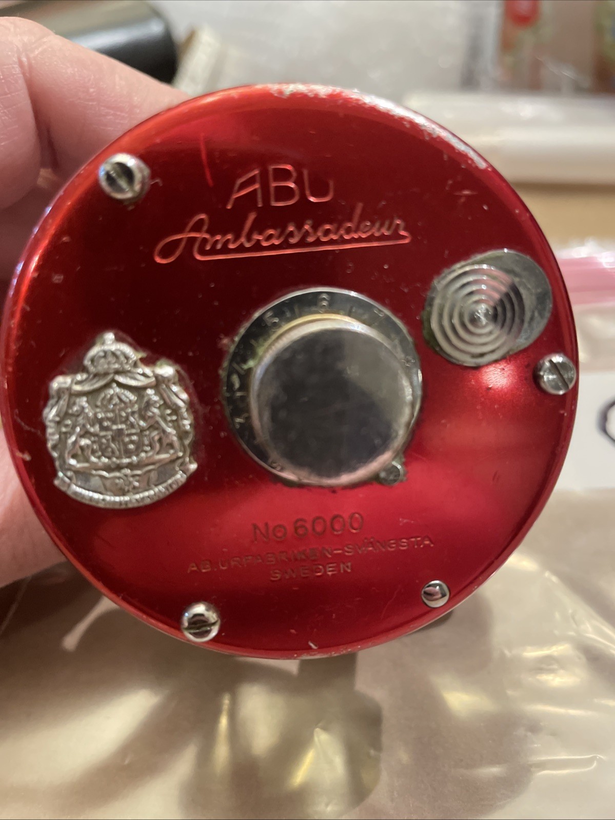 Vintage ABU AMBASSADEUR 6000 Good Mechanical Rough Finish Needs Handle Look