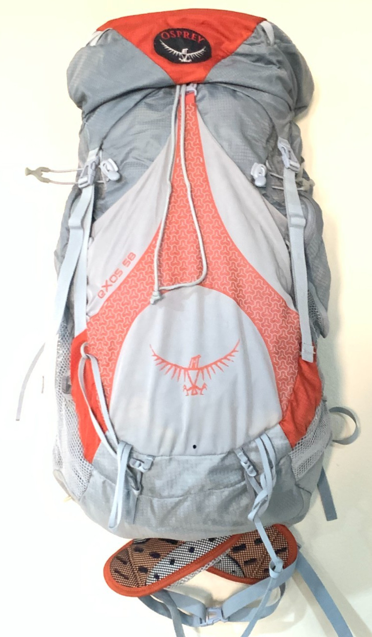 Osprey Exos 58 L Airspeed Ultralight Frame Backpack Large Tacky/Sticky Needs TLC