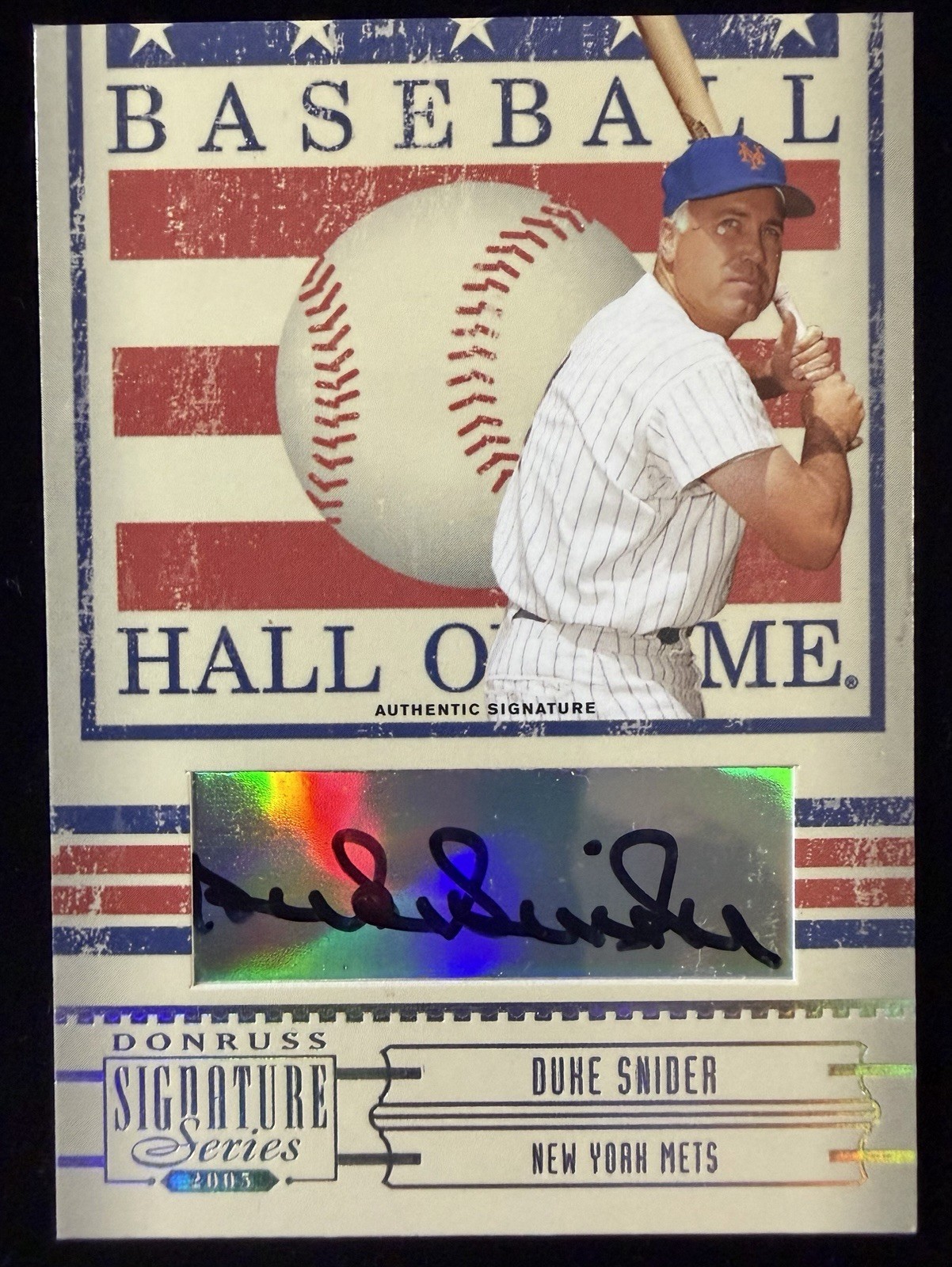2005 Donruss Signature Series Hall of Fame Signatures Duke Snider Autograph Mets