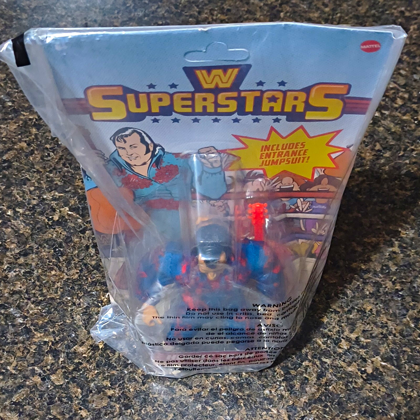Mattel WWE Superstars Honky Tonk Man Action Figure w/ Jumpsuit & Guitar
