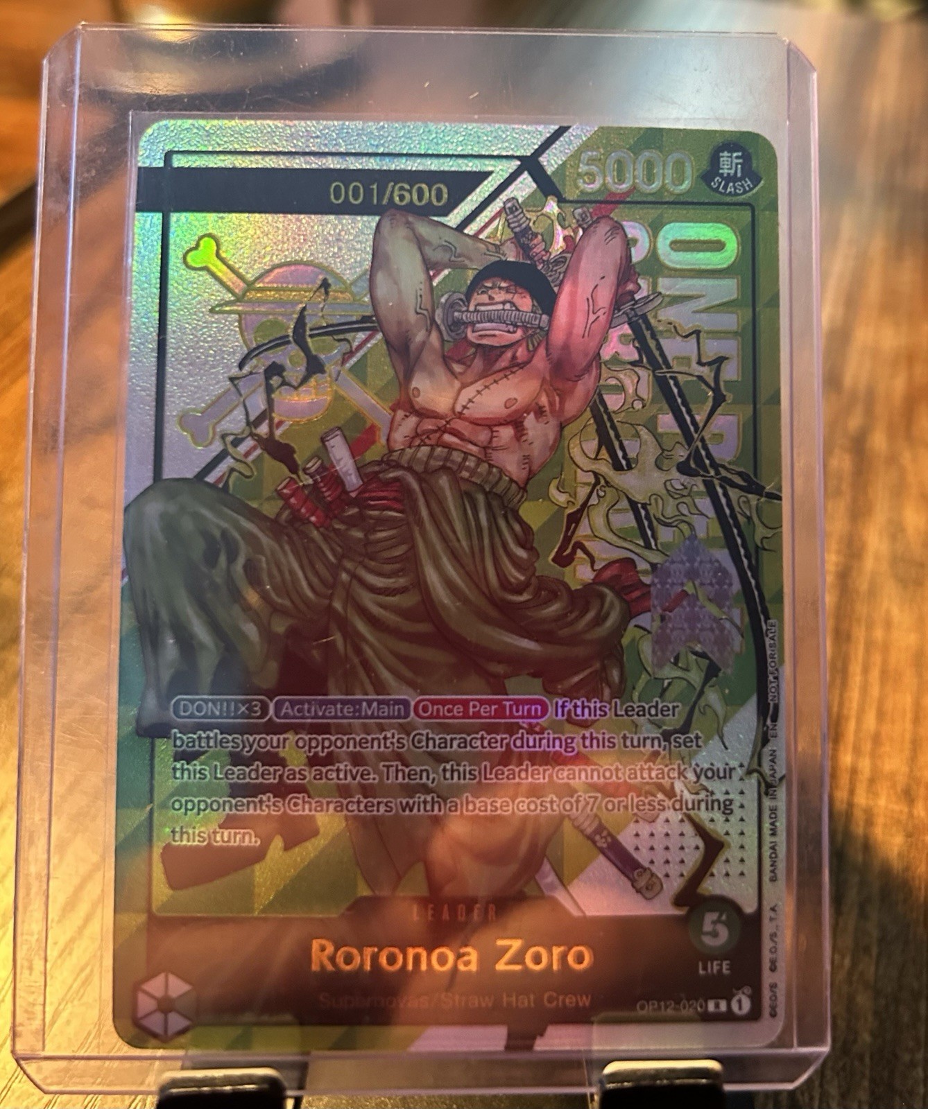 Roronoa Zoro OP TCG Excellent NM