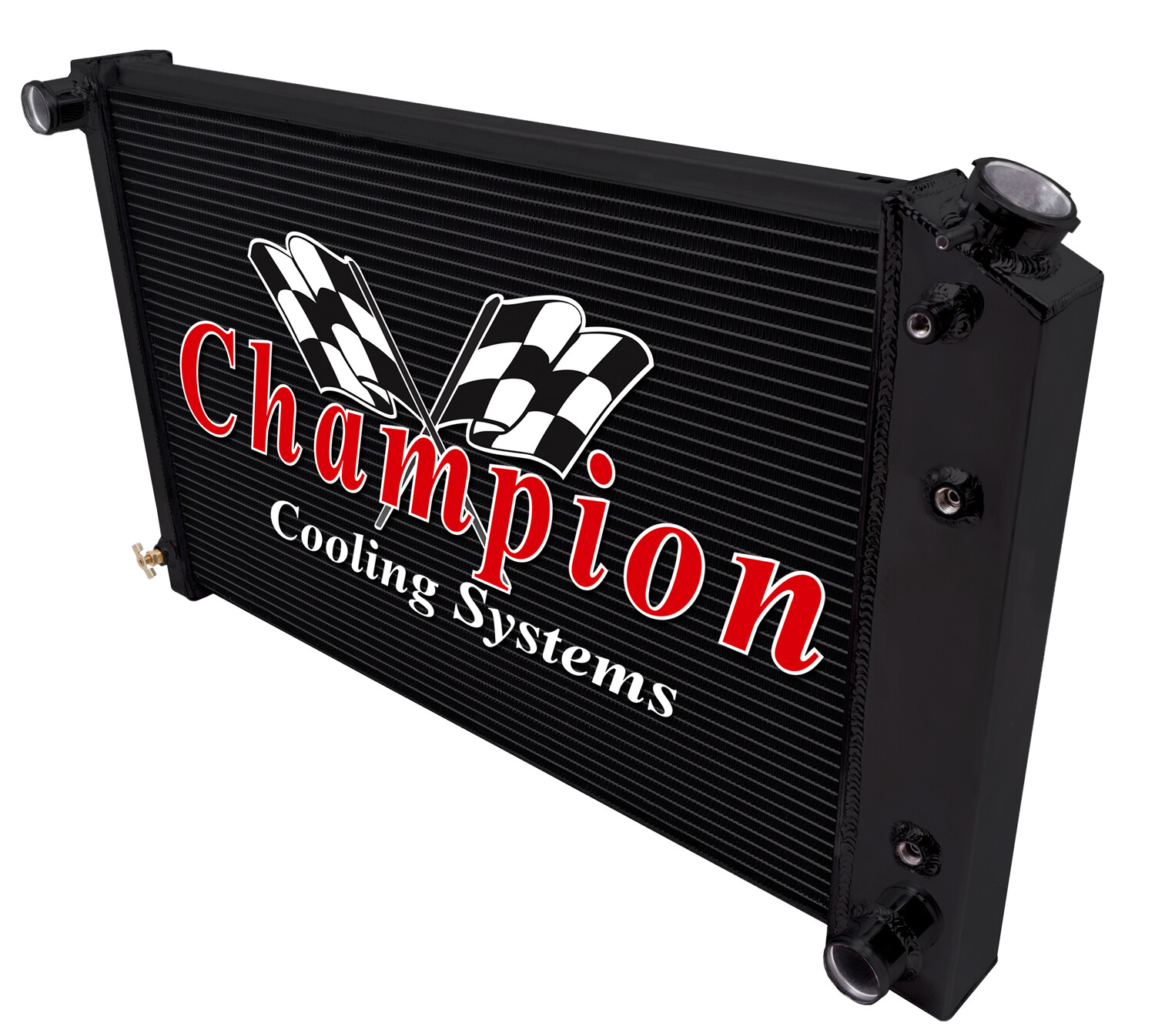 AR Champion 3 Row Black Finish Radiator for 1978 - 1987 Chevrolet Monte Carlo