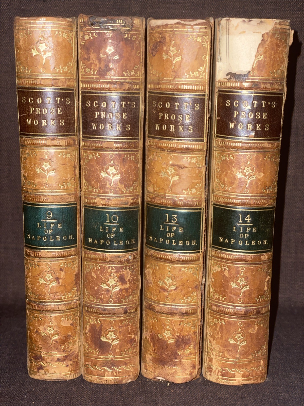 The Prose Works Of Sir Walter Scott, Life Of Napoleon 1835 London 4 Vols