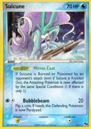 Suicune - 4/17 - Pokemon Pop Series 2 Holo Card LP
